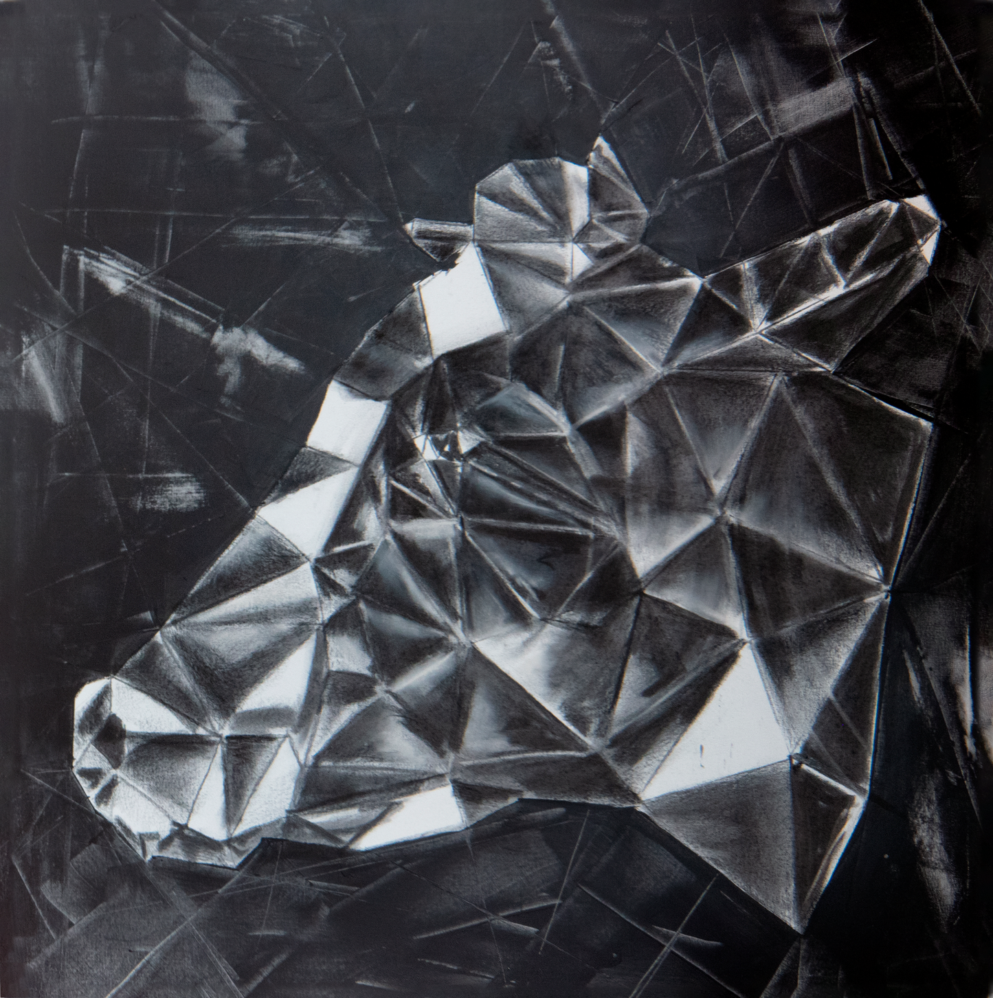 Black cubistic cowheads n.6