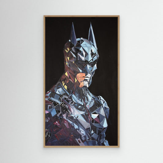 Batman in studio colored gels light