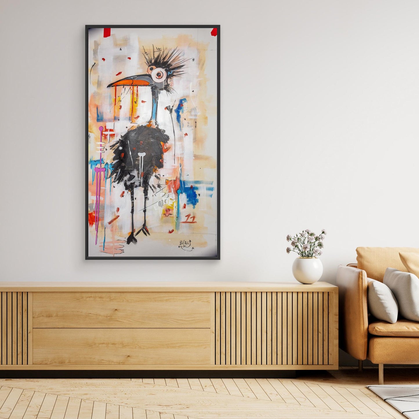 Omen bird looking left