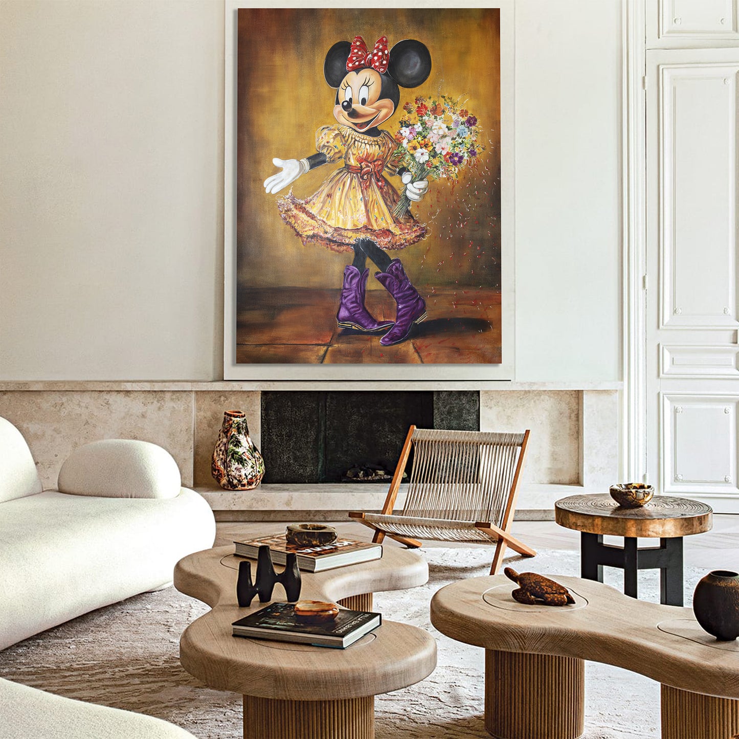 My girl wears purple cowboy boots