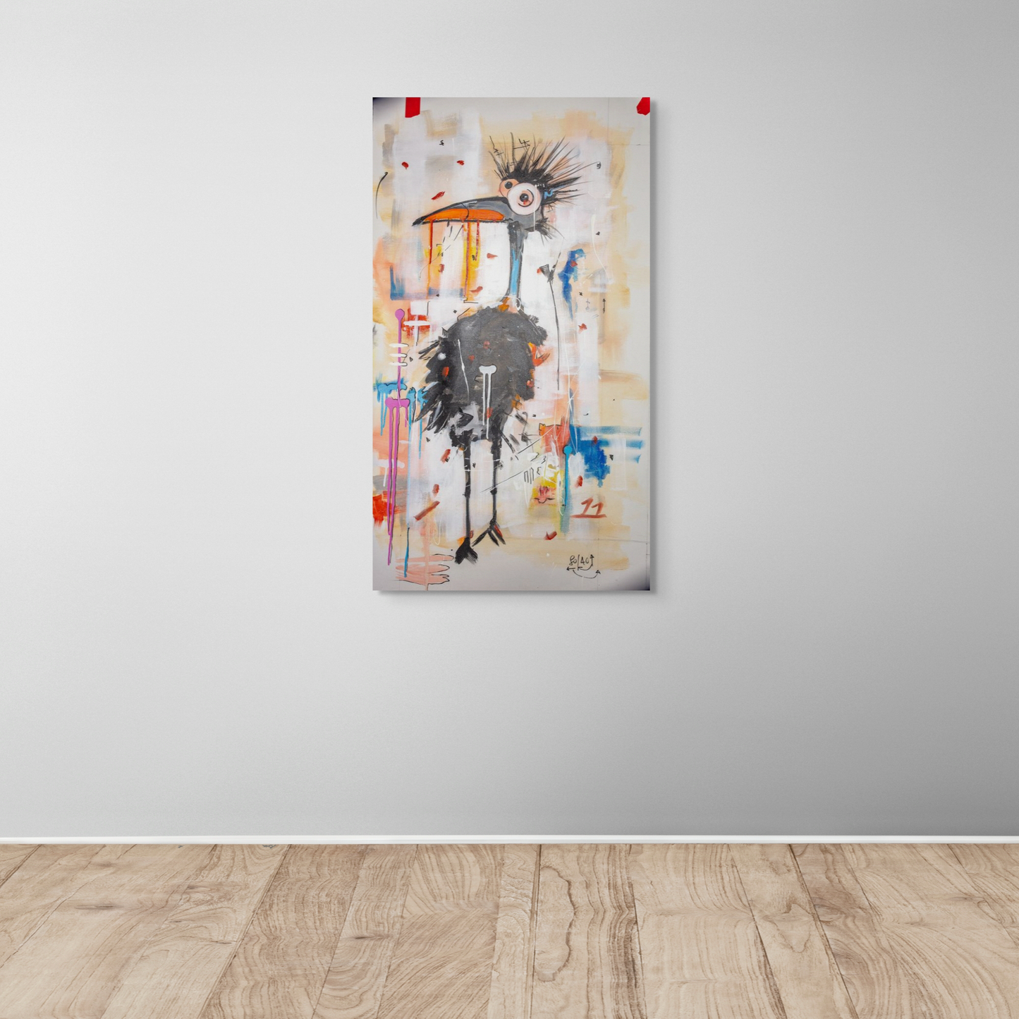 Omen bird looking left