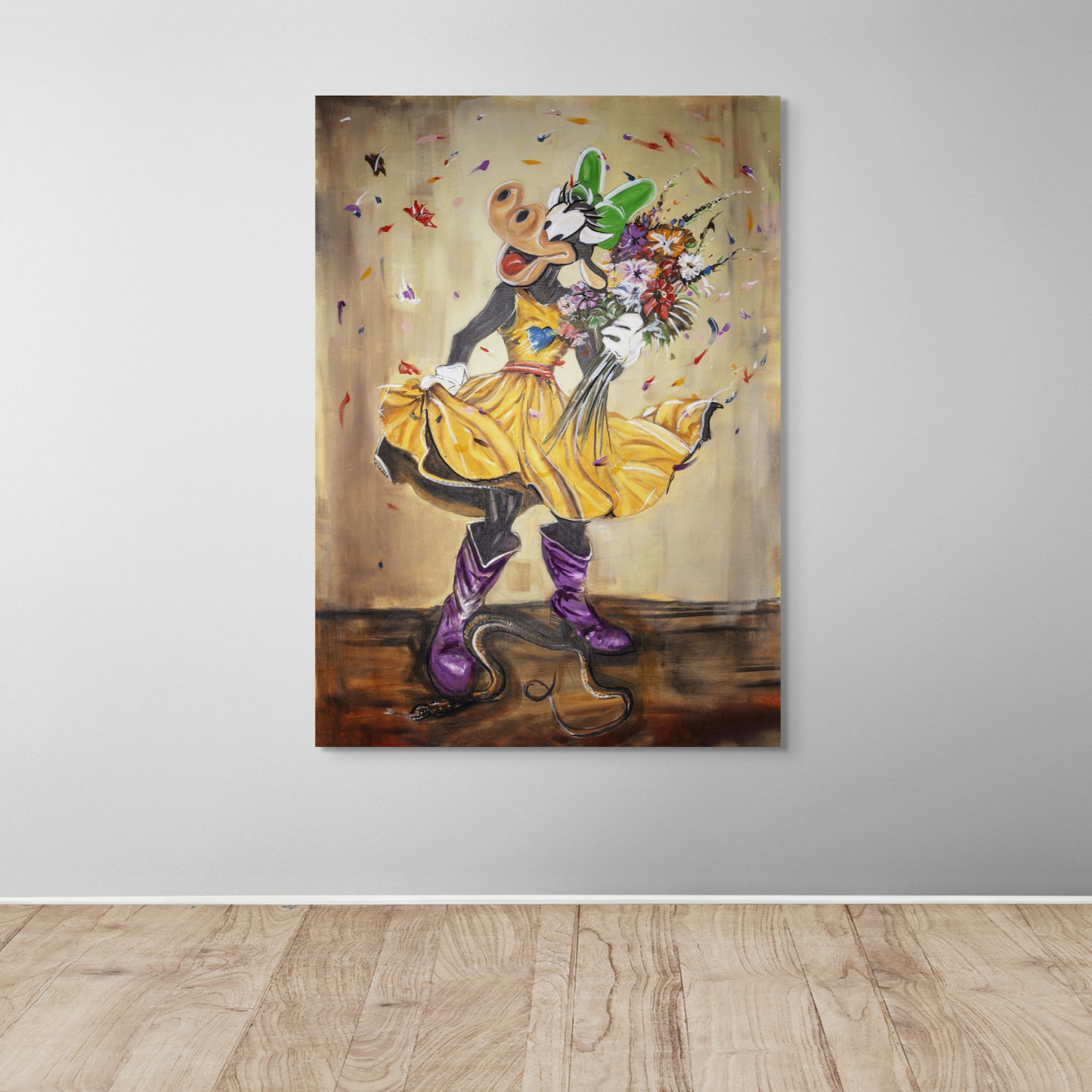 Clarabelle cow in glory crushing the snake - The original