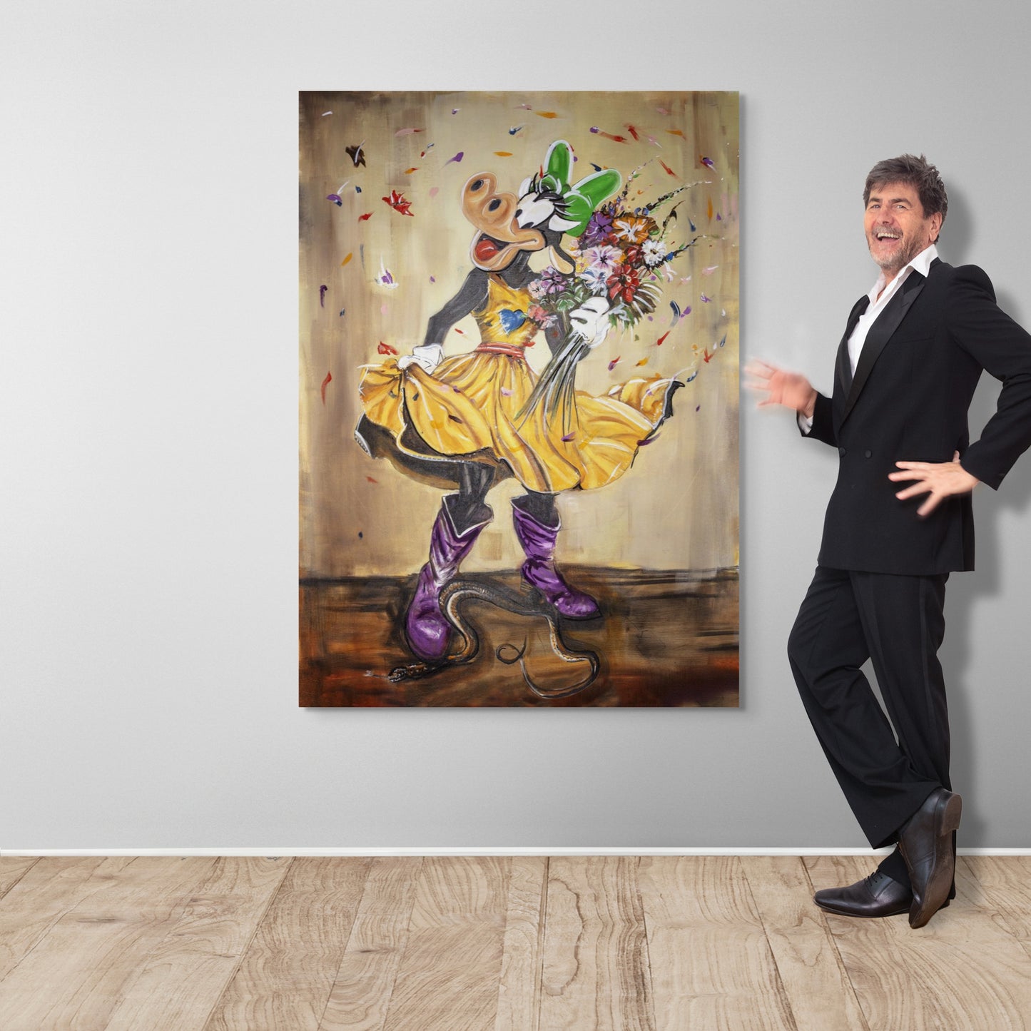 Clarabelle cow in glory crushing the snake - The original