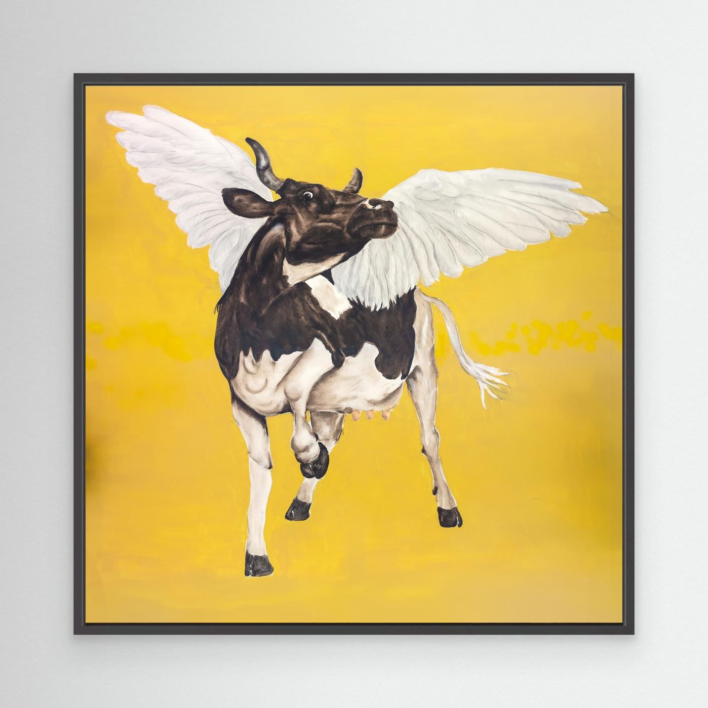 Proud flying cow