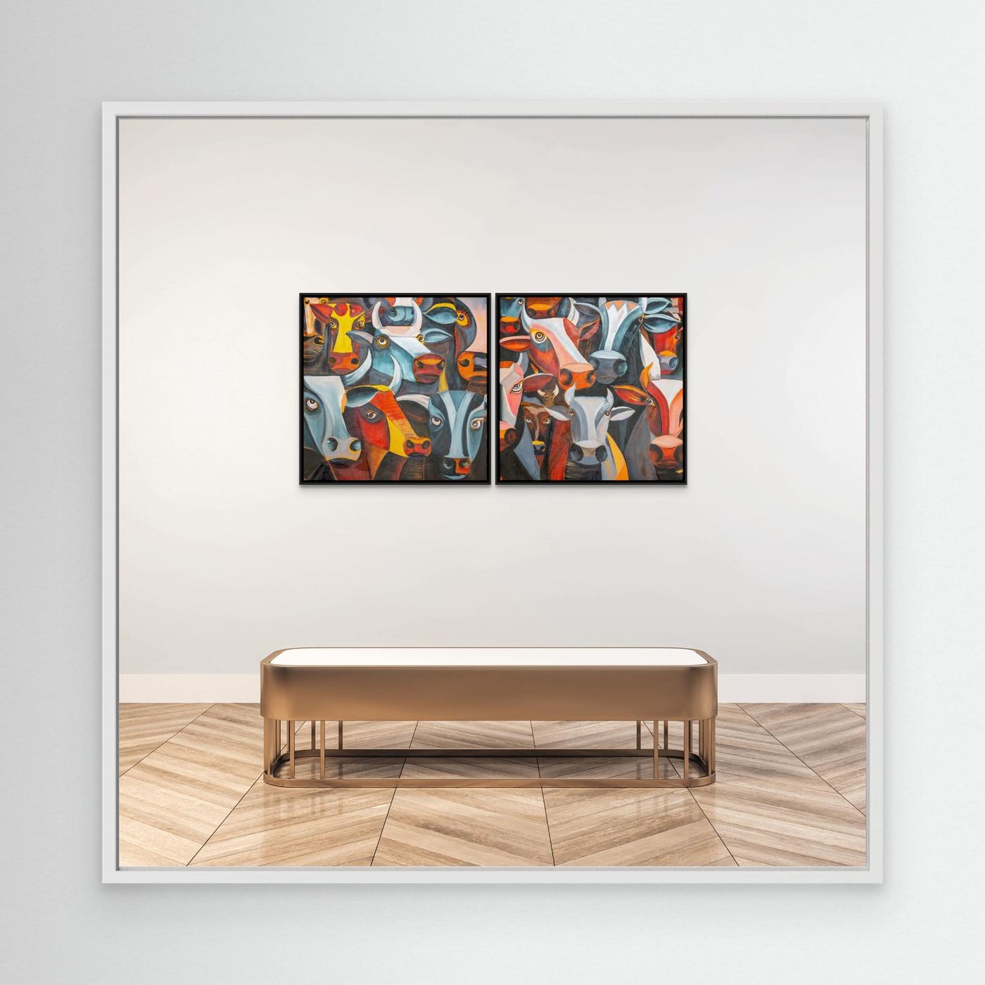 Bunch of hot cows - Diptych