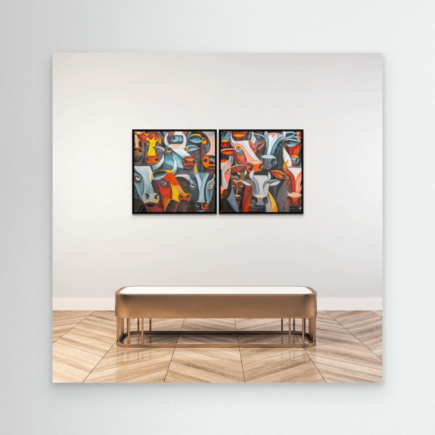 Bunch of hot cows - Diptych