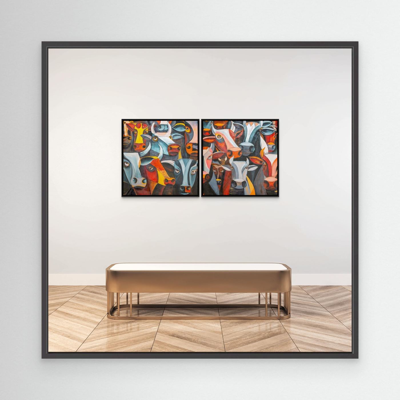 Bunch of hot cows - Diptych