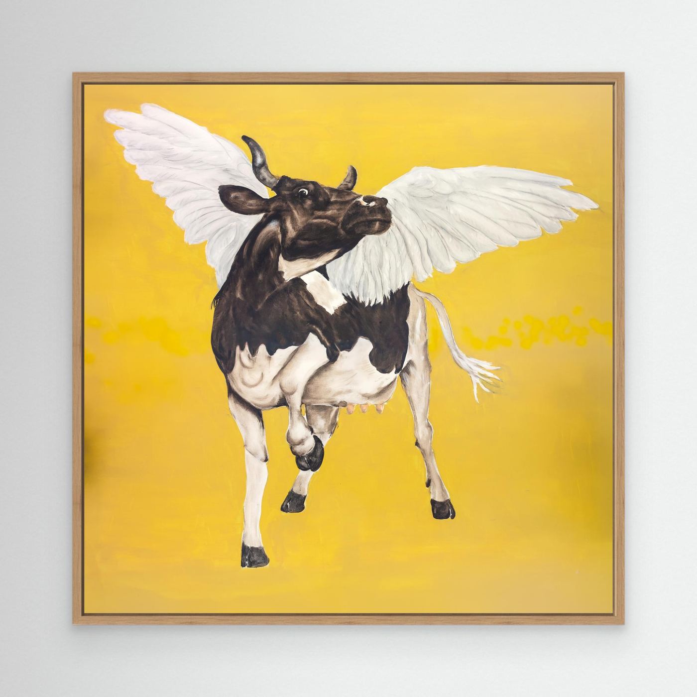 Proud flying cow