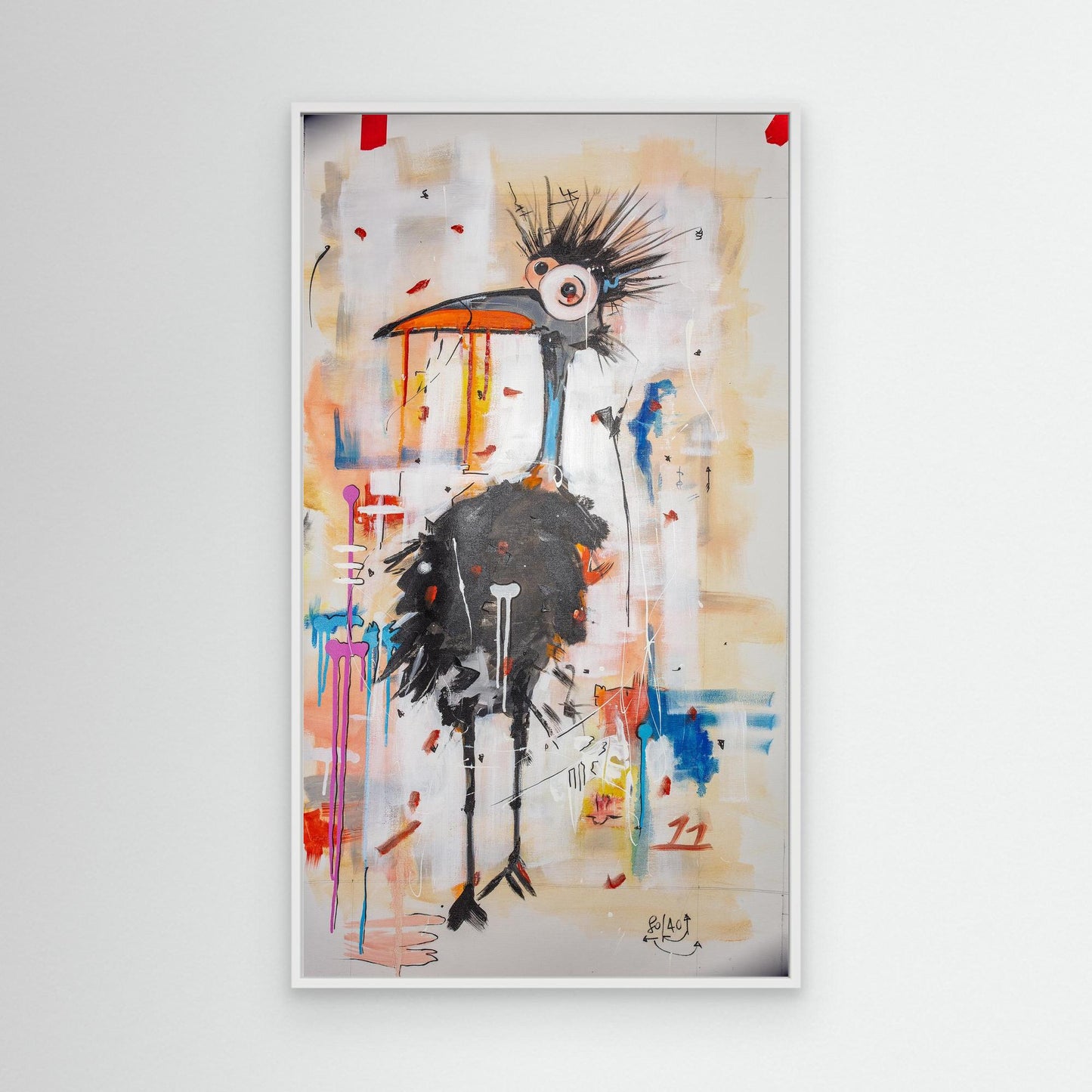 Omen bird looking left