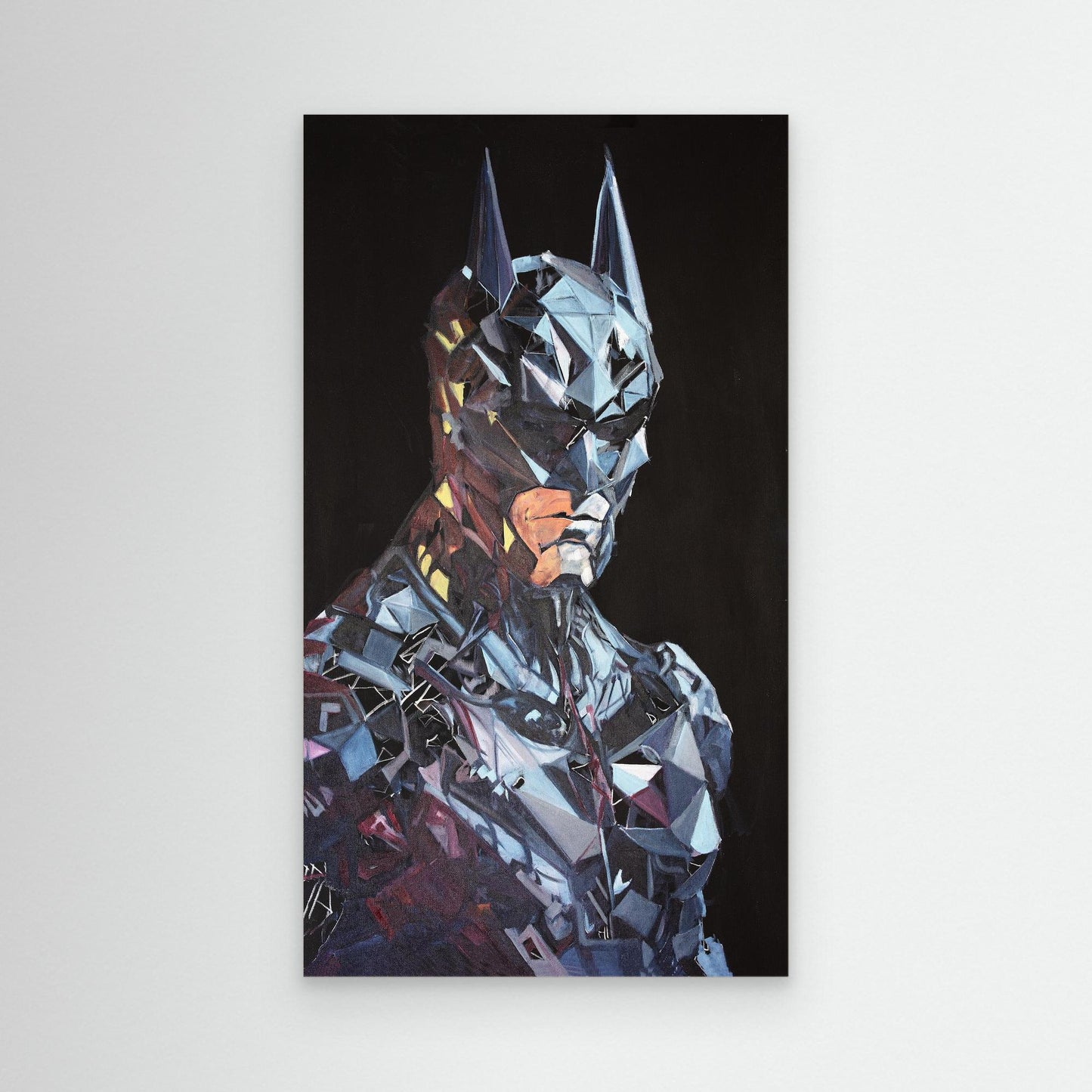 Batman in studio colored gels light