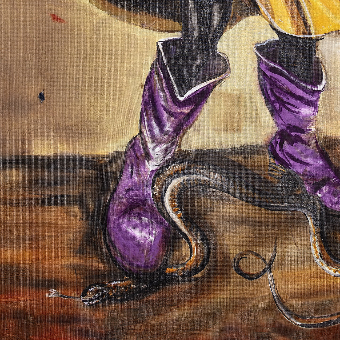 Clarabelle cow in glory crushing the snake - The original